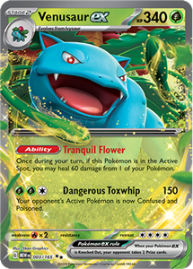 Pokémon Venusaur EX Double Rare - MEW 003 -  kaart (Scarlet & Violet - 151)