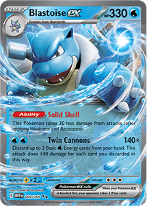 Pokémon Blastoise EX Double Rare - MEW 009 -  kaart (Scarlet & Violet - 151)