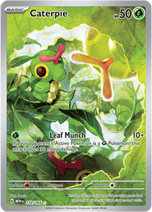 Pokémon Caterpie Illustration Rare - MEW 172 -  kaart (Scarlet & Violet - 151)