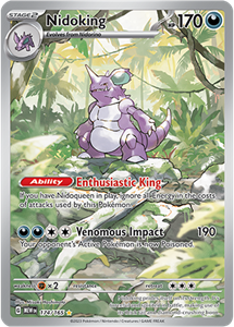 Pokémon Nidoking Illustration Rare - MEW 174 -  kaart (Scarlet & Violet - 151)