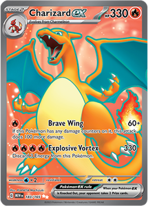 Pokémon Charizard EX Ultra Rare - MEW 183 -  kaart (Scarlet & Violet - 151)