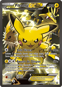 Pokémon Pikachu EX XY124 - Oversized Pokemon Kaart