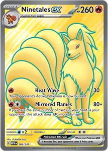 Pokémon Ninetales EX Ultra Rare - MEW 186 -  kaart (Scarlet & Violet - 151)