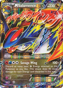 Pokémon M Salamence EX XY171 - Oversized Pokemon Kaart