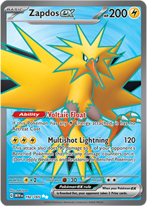 Pokémon Zapdos EX Ultra Rare - MEW 192 -  kaart (Scarlet & Violet - 151)