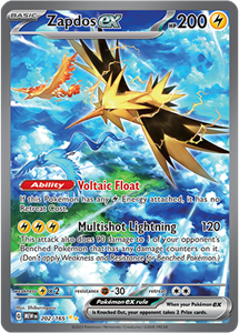 Pokémon Zapdos EX Special Illustration Rare - MEW 202 -  kaart (Scarlet & Violet - 151)