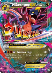 Pokémon M Garchomp EX XY168 - Oversized Pokemon Kaart