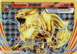 Pokémon Arcanine BREAK XY180 - Oversized Pokemon Kaart