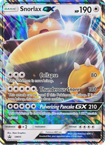 Pokémon Snorlax GX - SM05 - Oversized Pokemon Kaart