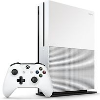 Microsoft Xbox One S 2TB [incl. draadloze controller, verticale standaard] wit - refurbished