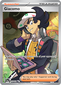 Pokémon Giacomo Ultra Rare - PAL 252 -  kaart (Scarlet & Violet - Paldea Evolved)