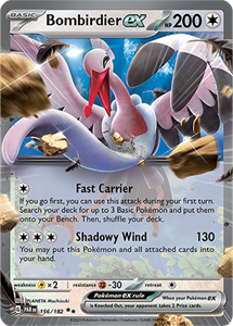 Pokémon Bombirdier EX Double Rare - PAR 156 -  kaart (Scarlet & Violet - Paradox Rift)