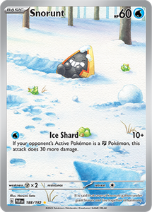 Pokémon Snorunt Illustration Rare - PAR 188 -  kaart (Scarlet & Violet - Paradox Rift)