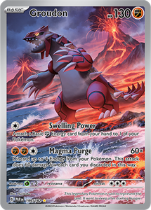 Pokémon Groudon Illustration Rare - PAR 199 -  kaart (Scarlet & Violet - Paradox Rift)