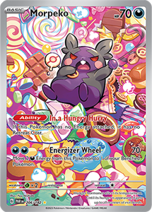 Pokémon Morpeko Illustration Rare - PAR 206 -  kaart (Scarlet & Violet - Paradox Rift)