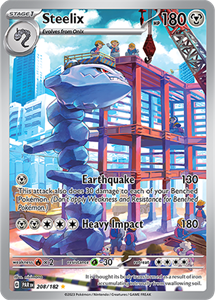 Pokémon Steelix Illustration Rare - PAR 208 -  kaart (Scarlet & Violet - Paradox Rift)