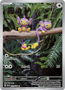 Pokémon Aipom Illustration Rare - PAR 211 -  kaart (Scarlet & Violet - Paradox Rift)