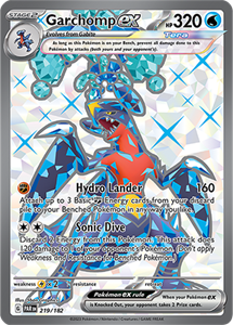 Pokémon Garchomp EX Ultra Rare - PAR 219 -  kaart (Scarlet & Violet - Paradox Rift)