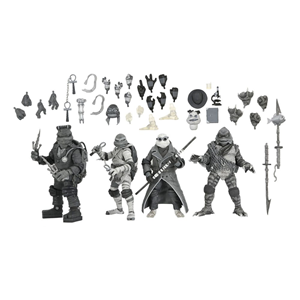 NECA Universal Monsters x TMNT 4-Pack Black & White