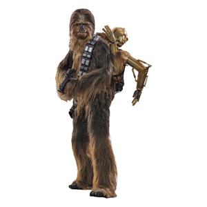 Hot Toys Chewbacca with Disassembled C-3PO