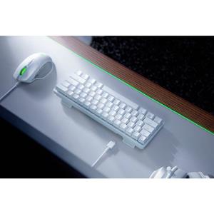 RAZER Huntsman Mini Mercury Edt. Gaming-toetsenbord Kabelgebonden QWERTY, Engels Wit Verlicht