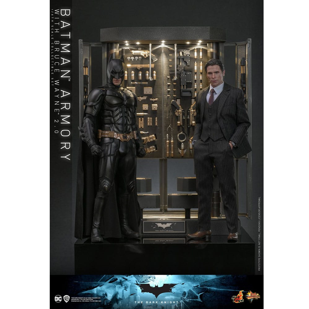 Hot Toys 1:6 Scale DC Comics Batman Armory with Bruce Wayne (2.0) Set