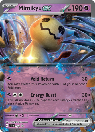 Pokémon Mimikyu EX Oversized //  kaart Scarlet & Violet Promo