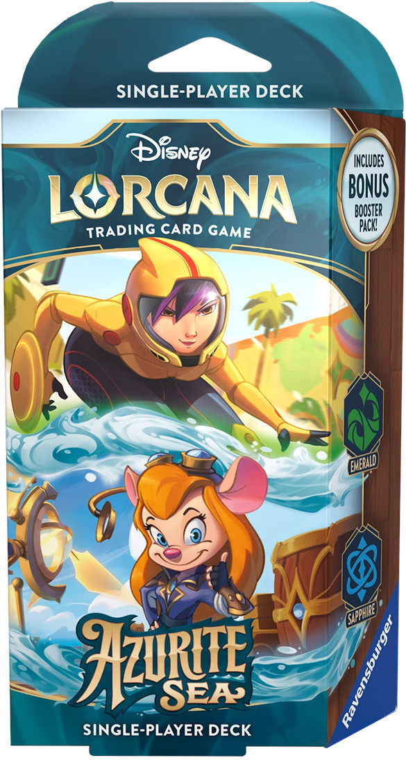 Ravensburger Disney Lorcana - Azurite Sea Starter Deck - Go Go Tomago & Gadget Hackwrench