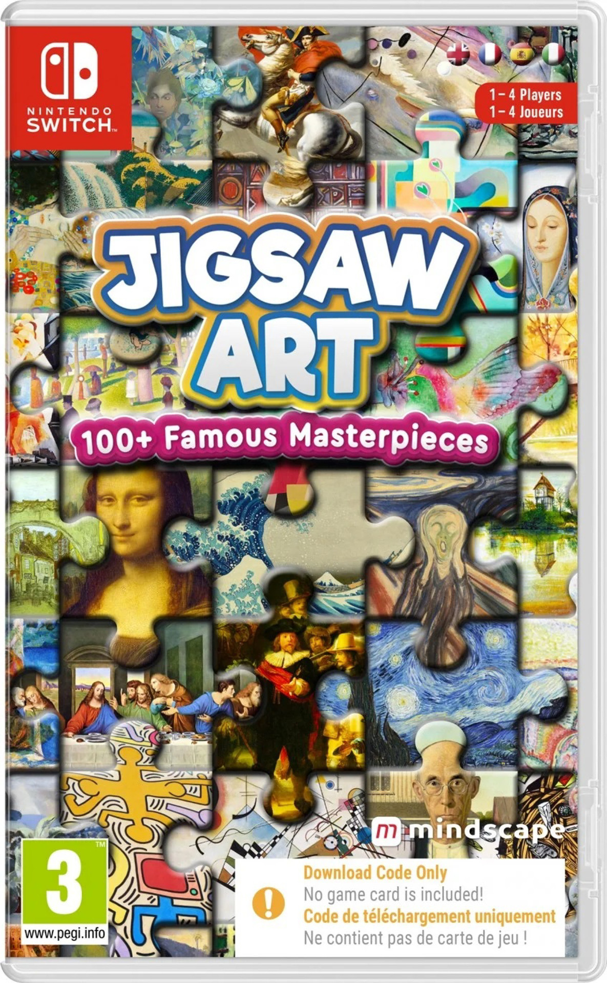 Mindscape Jigsaw Art: 100+ Famous Masterpieces (code in a box)(verpakking Duits, game Engels)