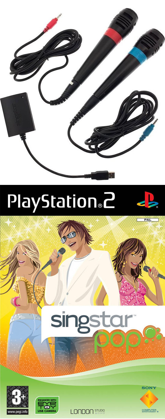 Sony Computer Entertainment Singstar Pop + Microphones