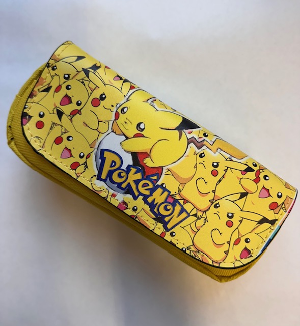 Pokémon Pikachu Etui met dubbele rits geel