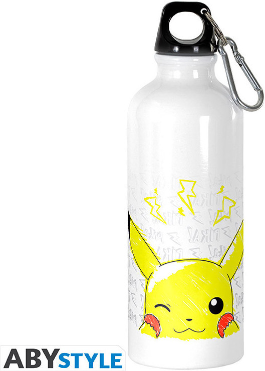 Abystyle Pokemon Water Bottle - Pikachu Scribble