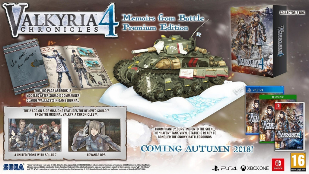 SEGA Valkyria Chronicles 4 Memoires Edition