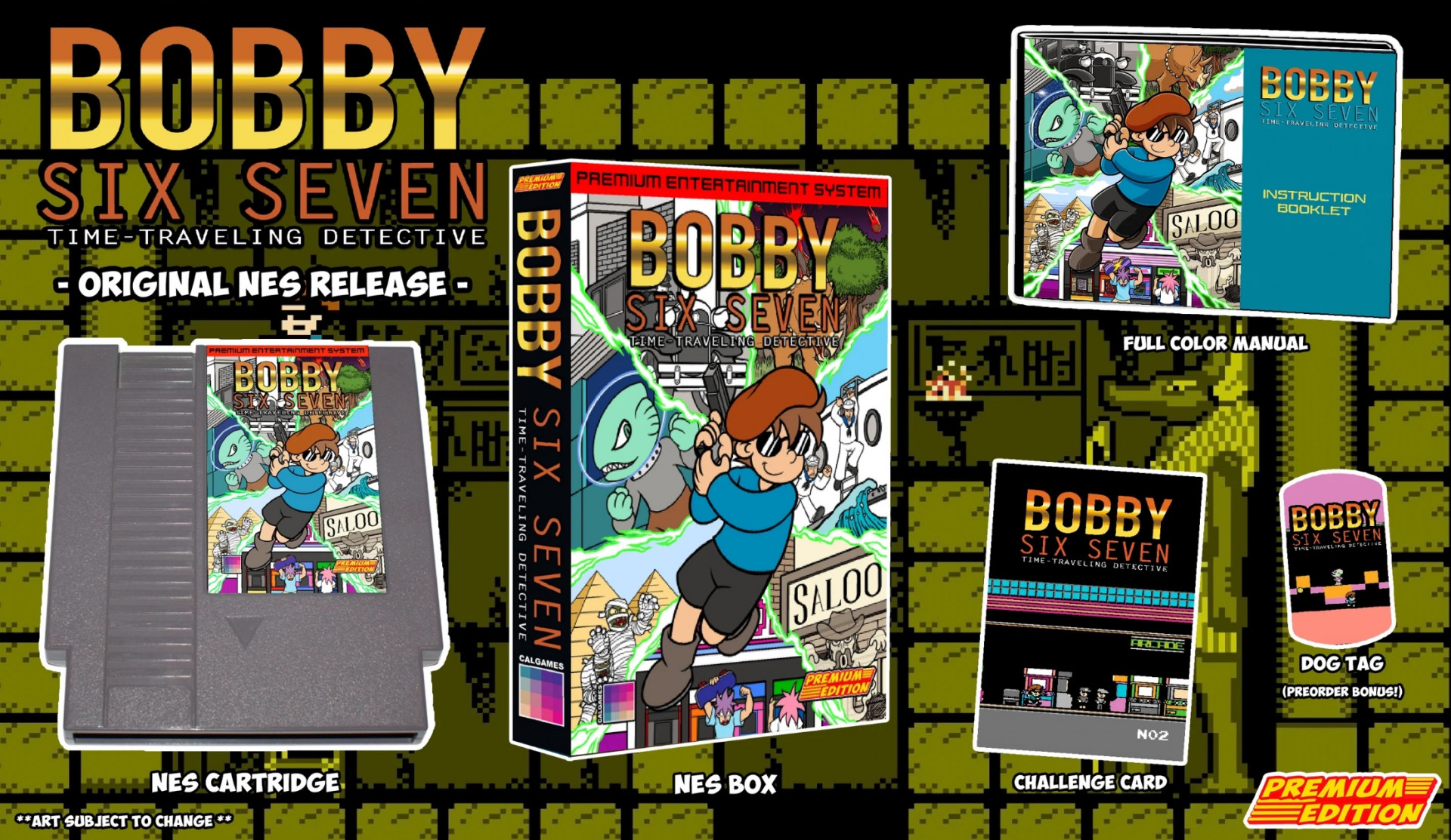 Premium Edition Games Bobby Six Seven: Time-Traveling Detective NES Edition