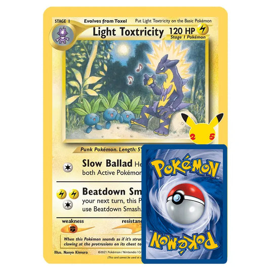 Pokémon Light Toxtricity SWSH137 - Oversized Pokemon Kaart