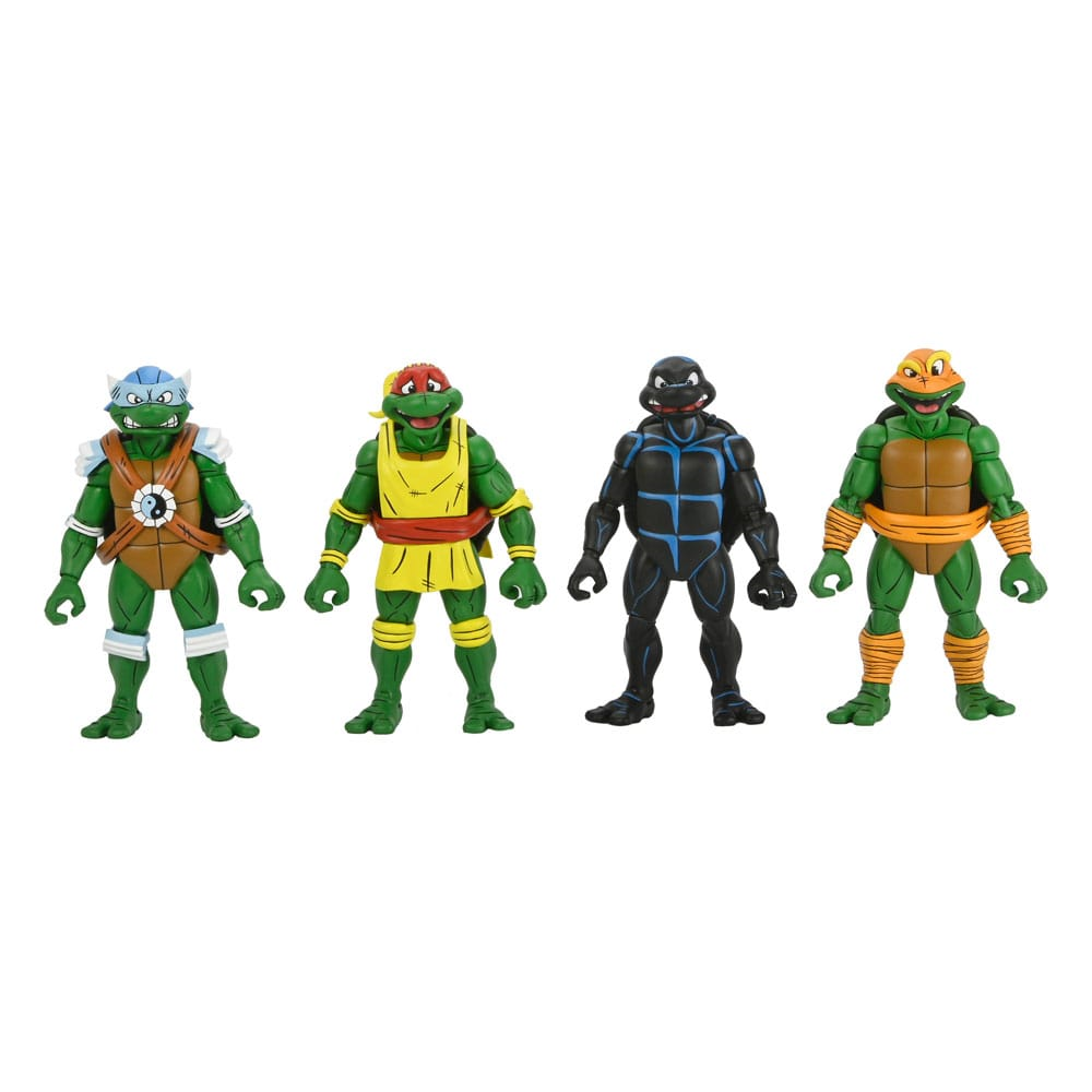 NECA TMNT 4-Pack Stump Wrestling Turtles