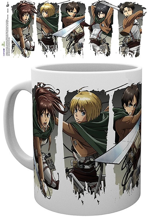 ABYstyle Tasse Attack on Titan - Mug - 320 ml - Character Montage