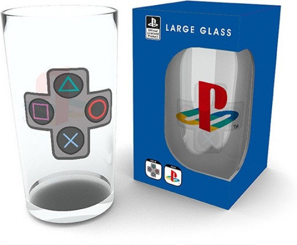 Playstation - Buttons Pint Multicolor - Glas