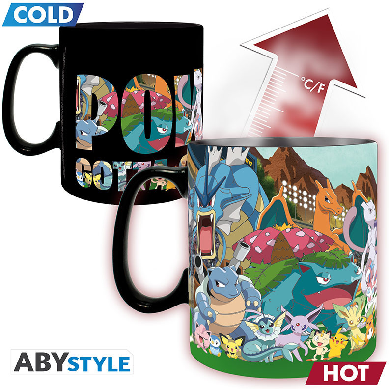 Abystyle Pokemon Heat Change Mug - Gotta Catch Em All