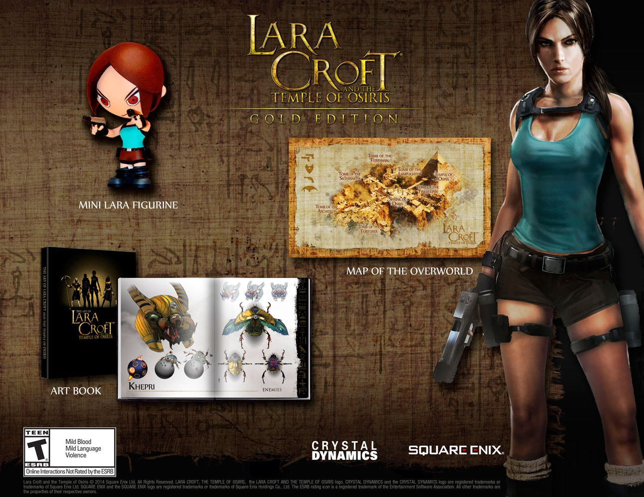 Square Enix Lara Croft the Temple of Osiris Mini Figure