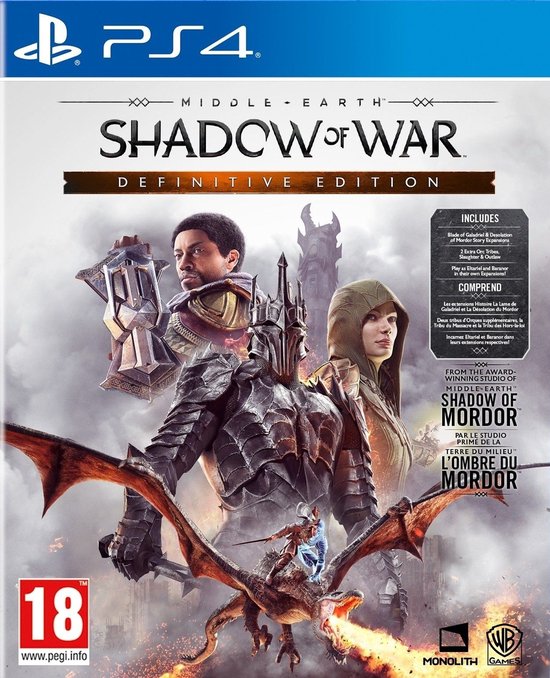 Warner Bros Home Entertainment Middle-Earth Shadow of War - Definitive Edition - PS4