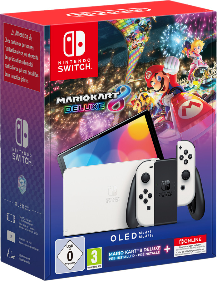 Nintendo Switch OLED-model - Mario Kart 8 Deluxe Bundle + 12 Maanden Switch Online