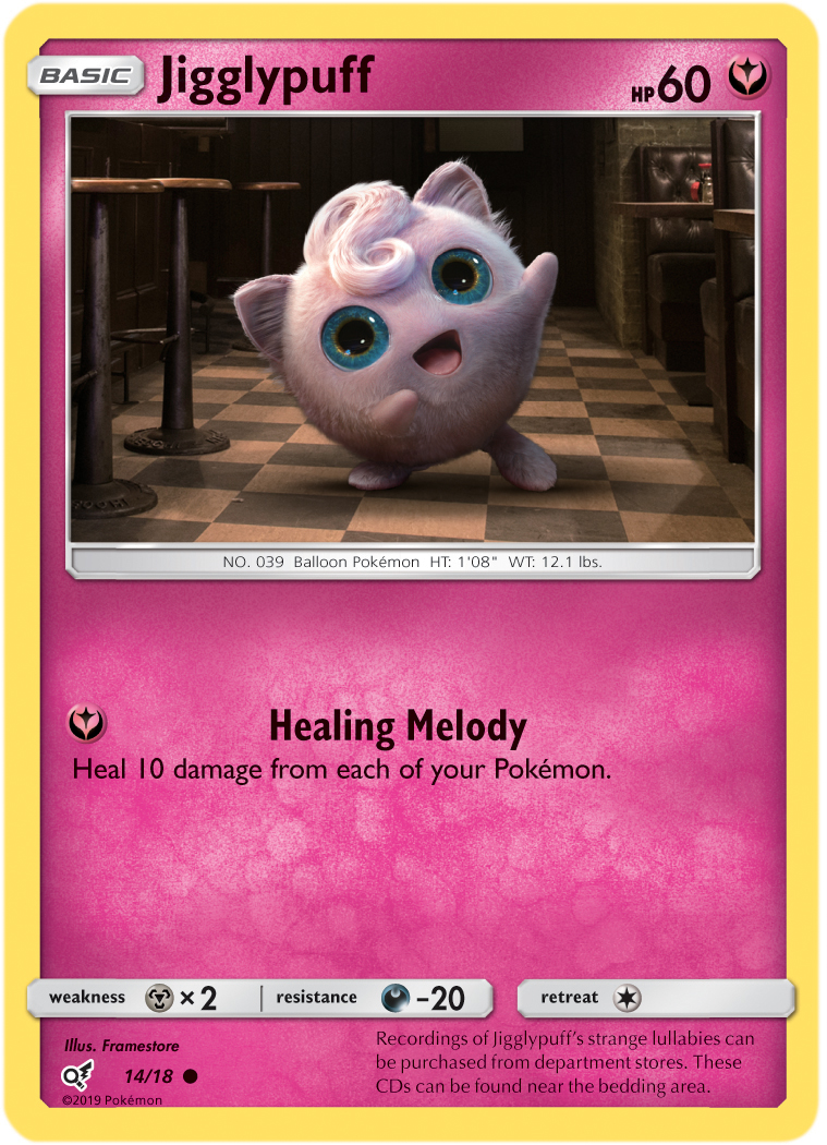 Pokémon Jigglypuff - 14/18 - Holo - Detective Pikachu Series