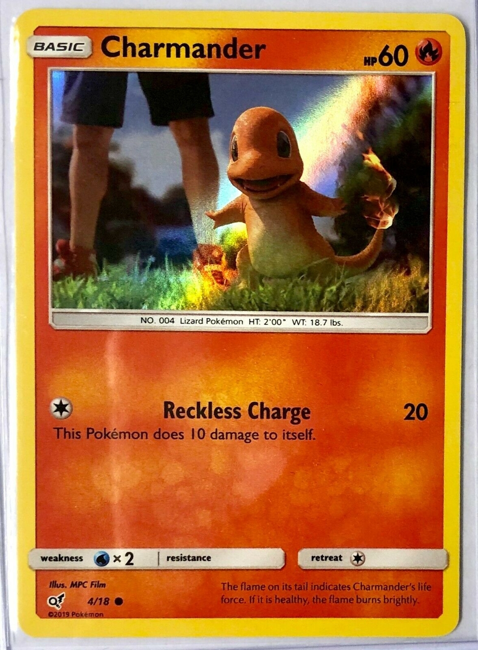 Pokémon Charmander - 4/18 - Holo - Detective Pikachu Series