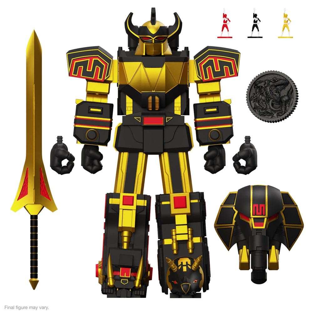 Super7 Power Rangers Ultimates Megazord (Black/Gold)