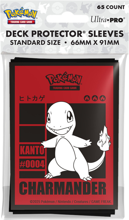 Ultra Pro Pokemon TCG Kanto Charmander Deck Protector Sleeves