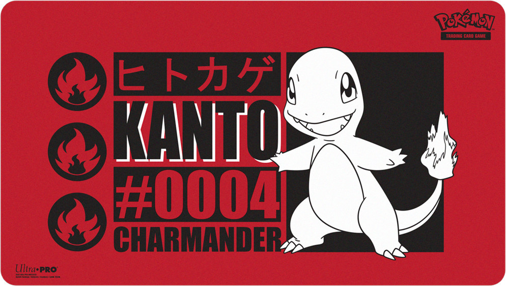 Ultra Pro Pokemon TCG Kanto Starter Charmander Playmat