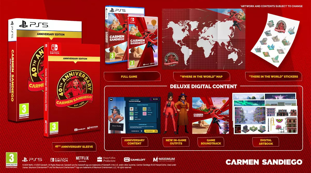 Mindscape Carmen Sandiego 40th Anniversary Edition