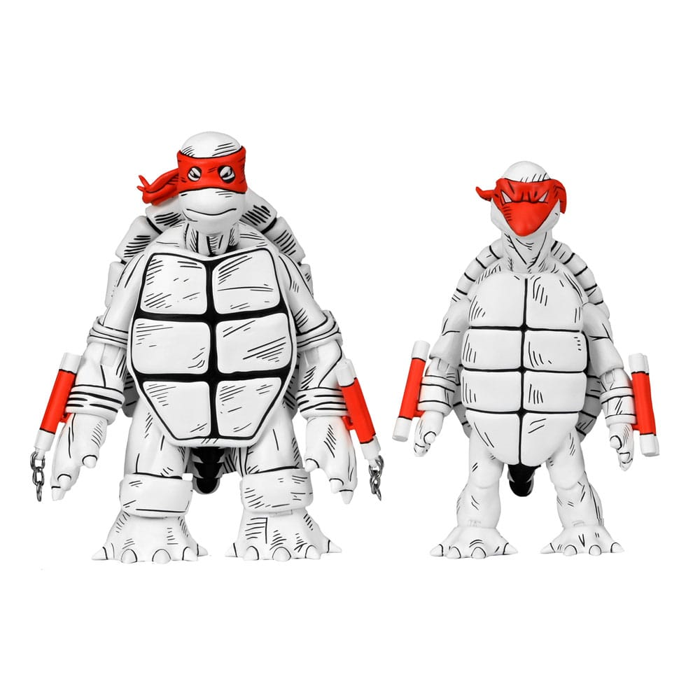 NECA TMNT Black and White First Turtles