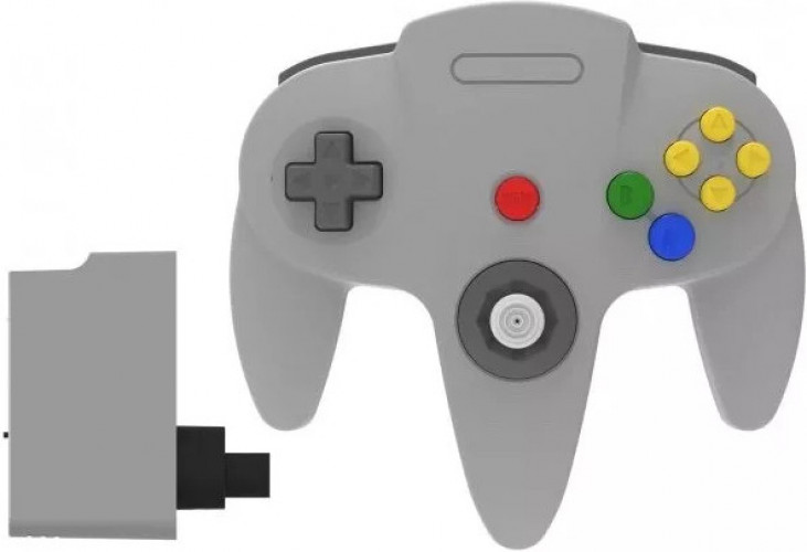 Teknogame Nintendo 64 Wireless 2.4 GHz Controller Classic Grey ()